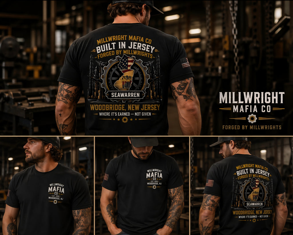 USA-Made 100% Cotton T-Shirt Millwright Mafia CO