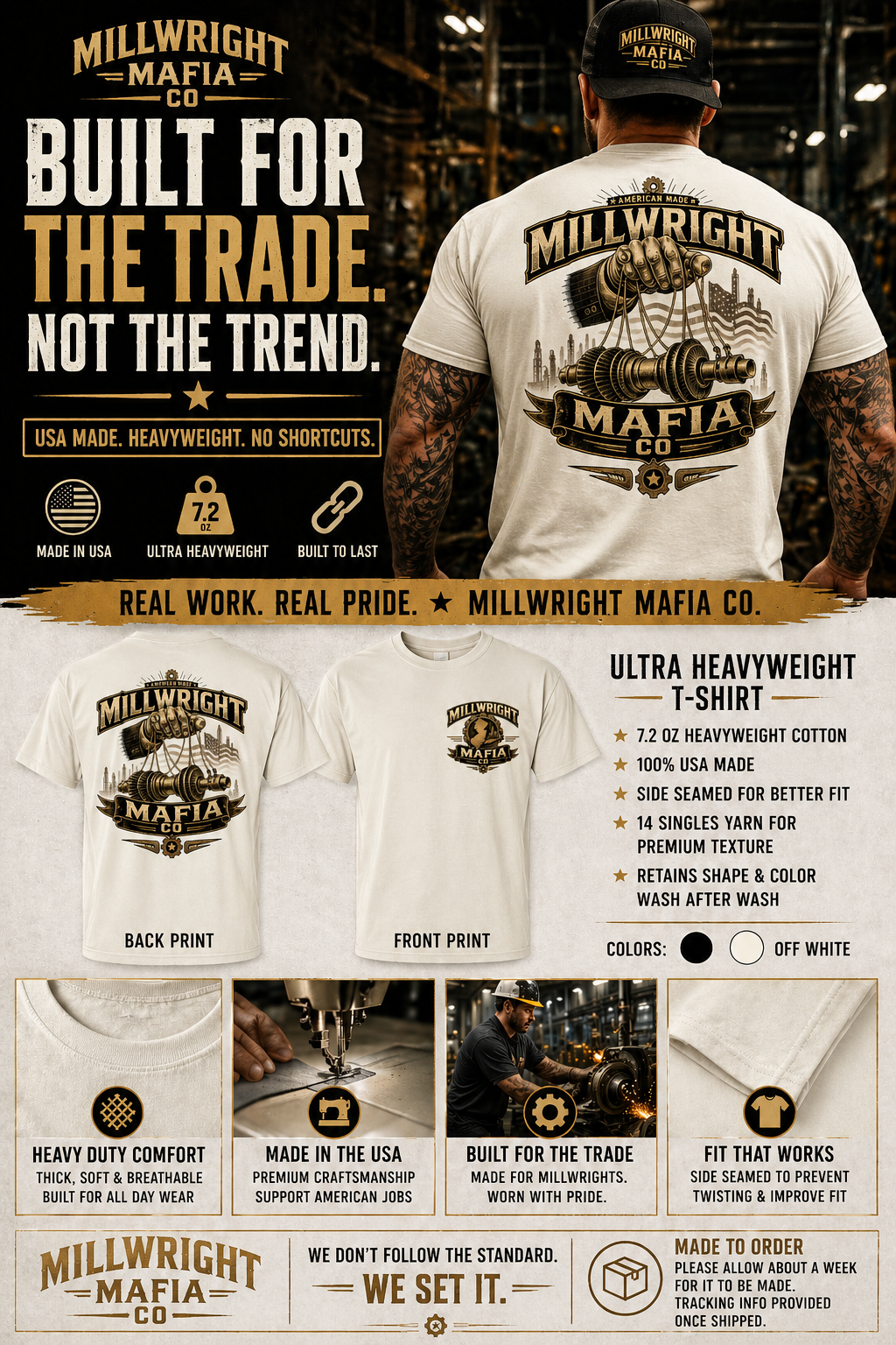 Millwright Mafia CO Heavy Weight T Shirt