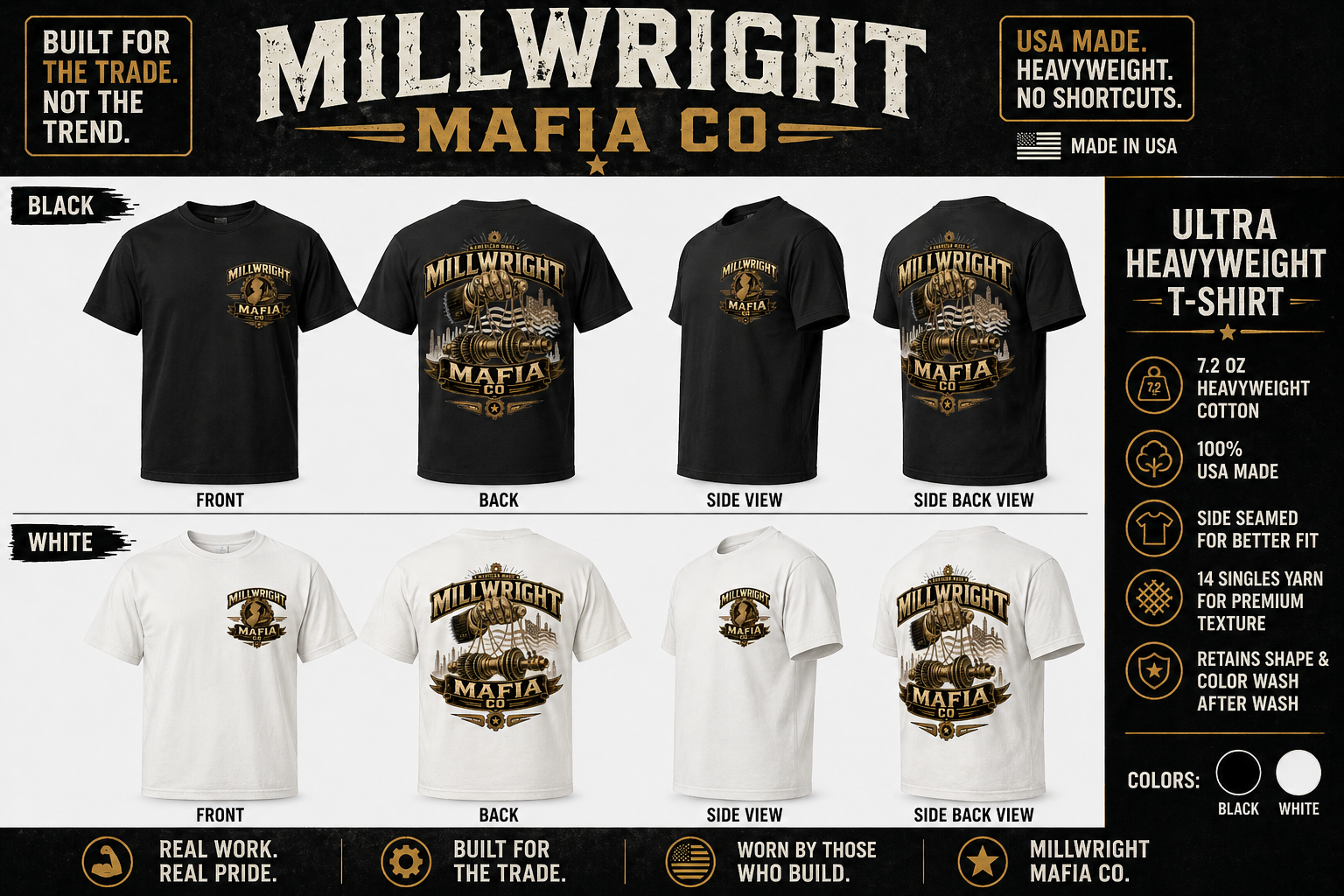 Millwright Mafia CO Heavy Weight T Shirt
