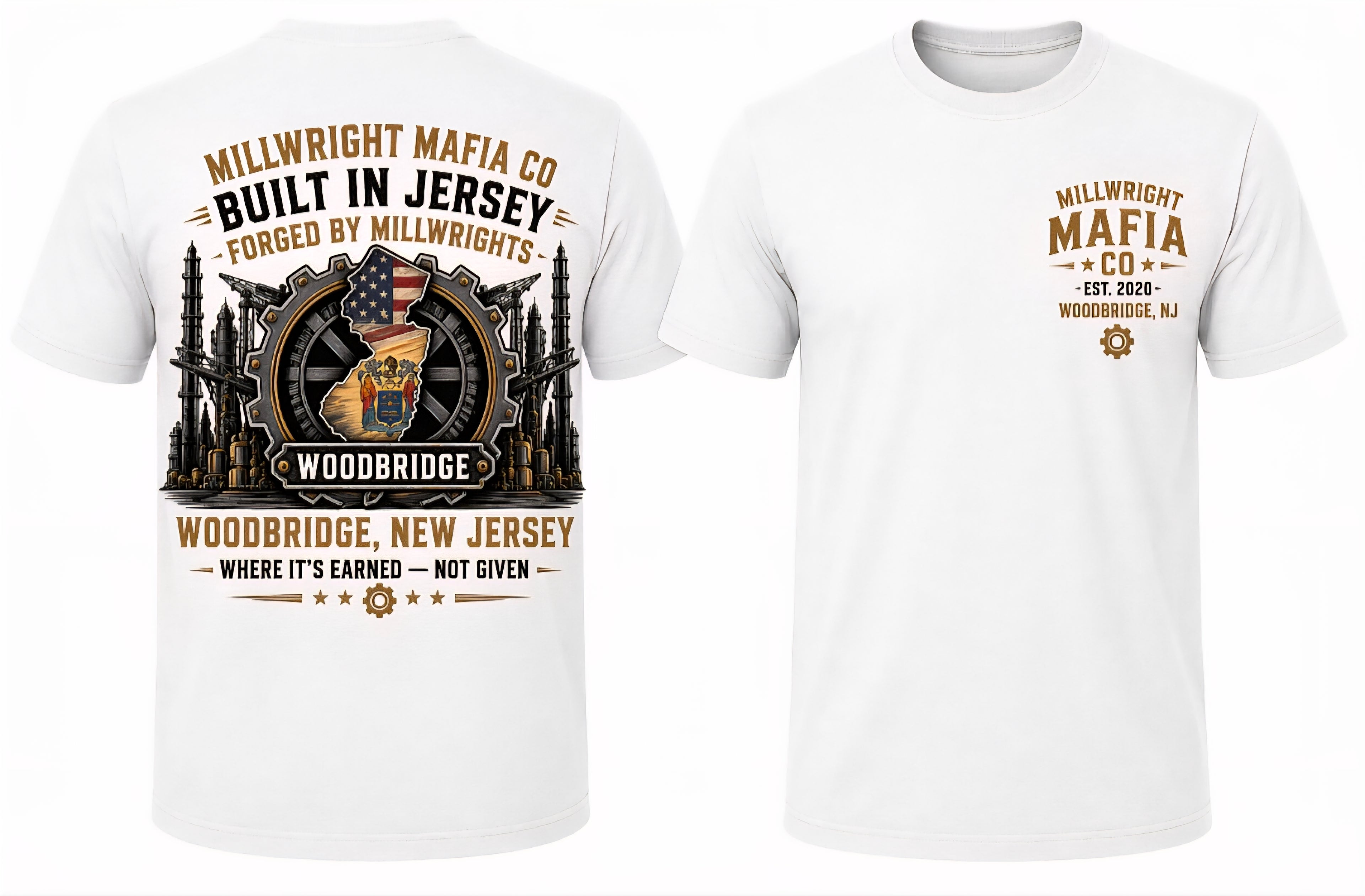 USA-Made 100% Cotton T-Shirt Millwright Mafia CO