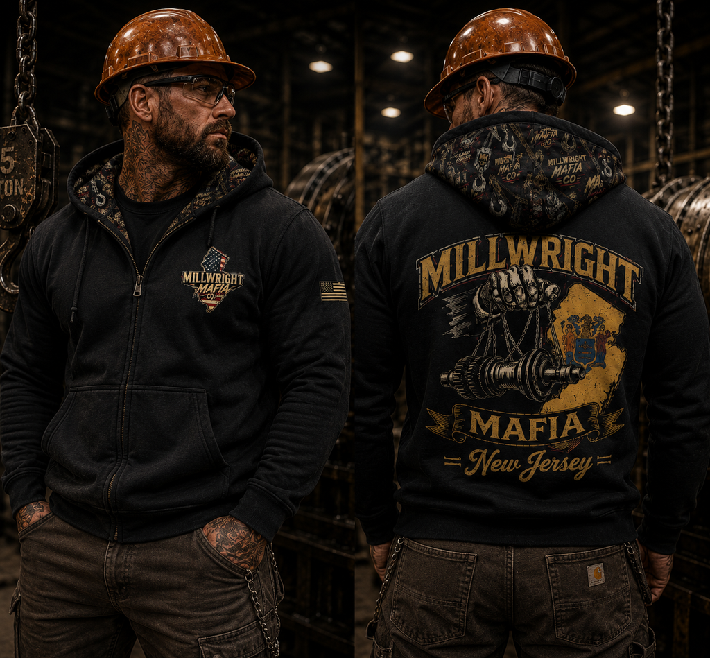 Millwright Mafia CO Zip Heavyweight Hoodie