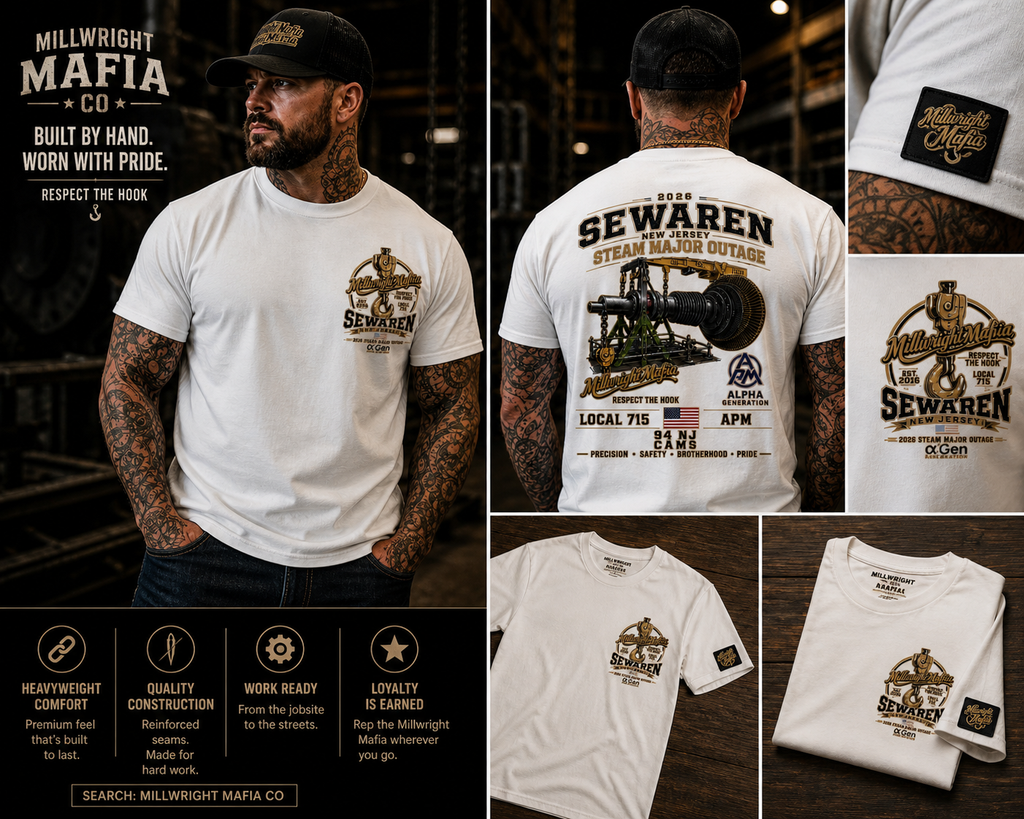 Millwright Mafia CO double major 2026 Sewaren NJ Heavy Weight T Shirt