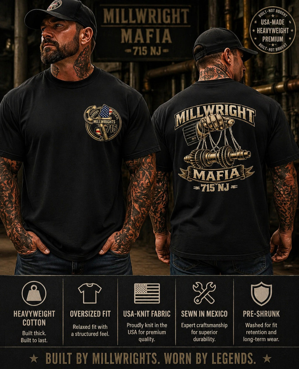 Millwright Mafia CO Ultimate Heavyweight T shirt