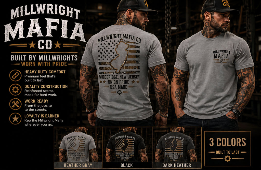 Unisex 50/50 Fine Tee Millwright Mafia CO
